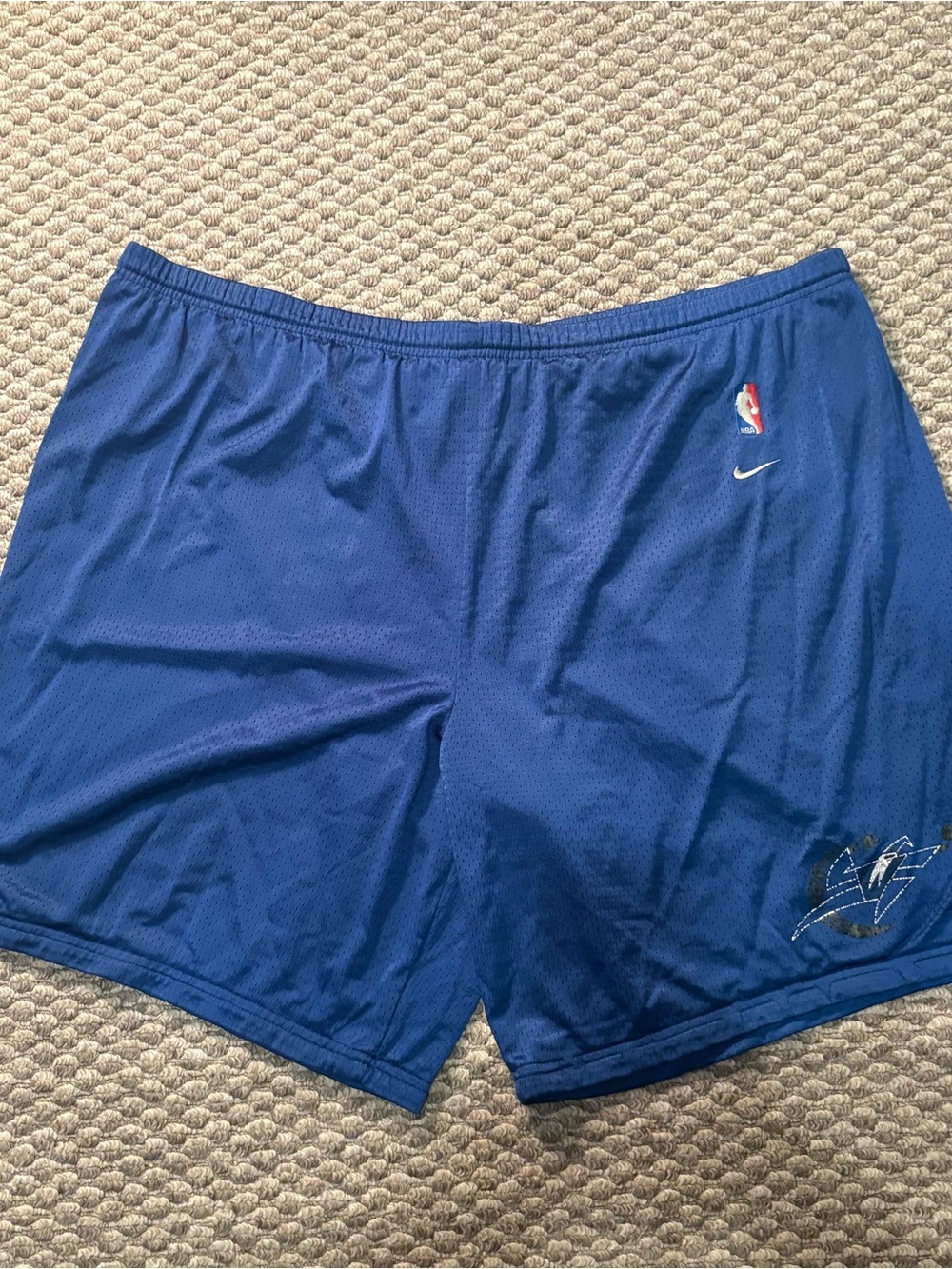 Vintage Y2K Nike Team NBA Washington Wizards Basketball Shorts Men's 3XL Blue